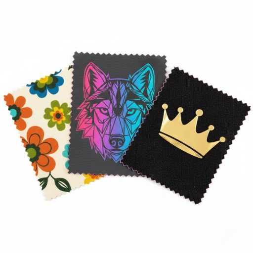 A person wearing a t-shirt with detailed embroidery